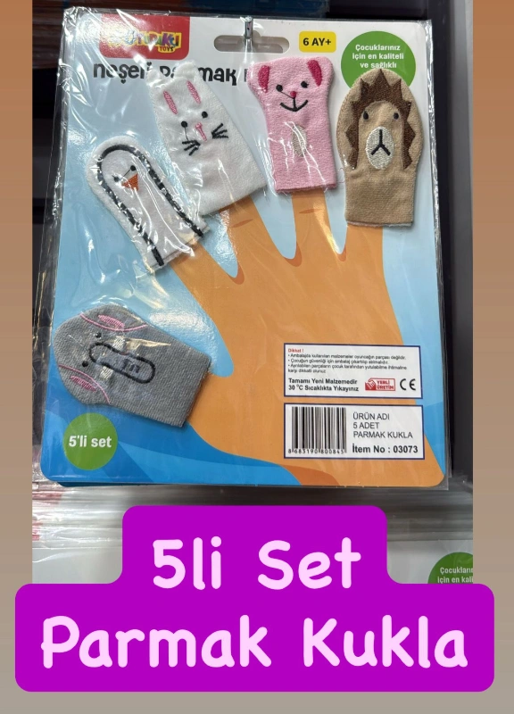 5Lİ PARMAK KUKLA SETİ